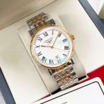 High Quality Replica Longines White Face Two Tone Watch 40mm